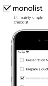 monolist - simple checklist screenshot 0
