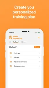 Simple Workout List screenshot 2