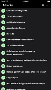 Arbaciin Nawawi Af Somali screenshot 1