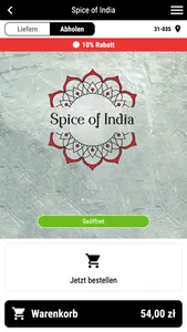 Spice of India Krakow screenshot 0