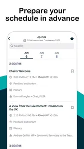 PLSA Events screenshot 2