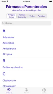 Fármacos Parenterales screenshot 1
