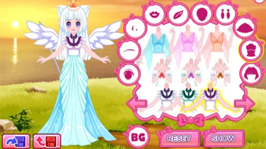 Anime dress up avatar game screenshot 0