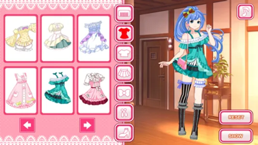 Anime dress up avatar game screenshot 7