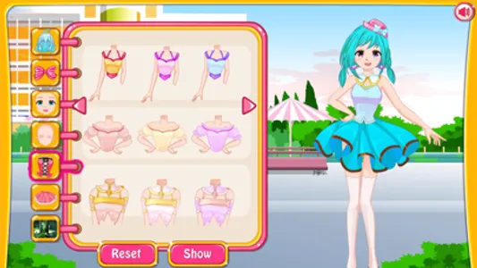 Anime dress up avatar game screenshot 8