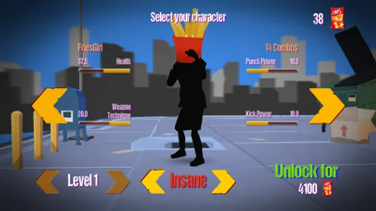 Stickman Street: Food Fighter screenshot 1