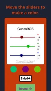 GuessRGB: Guess the Color screenshot 1