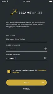 Sezame Wallet screenshot 1