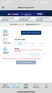 USPS FCU Credit Card screenshot 2