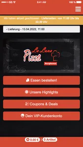 Pizzeria La Luna Bergkamen screenshot 0