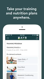 AYB Nutrition and Training screenshot 2