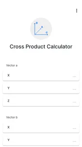 Cross Product Calculator screenshot 0