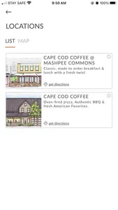 Cape Cod Coffee screenshot 1