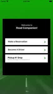 RoadCompanion app screenshot 1