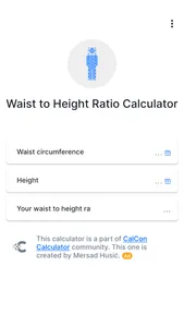 Waist to Height Ratio screenshot 0