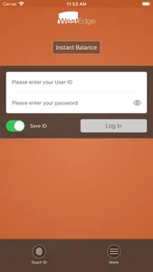 WestEdge Mobile Banking App screenshot 1