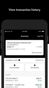 Verizon Business Mastercard screenshot 2