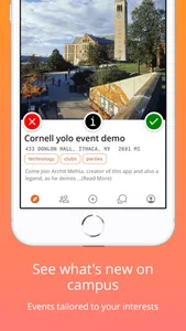 Yolo: Cornell Events screenshot 0