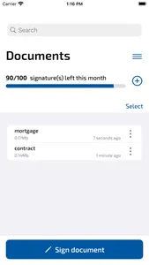 e-signature app SIGNply screenshot 2