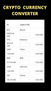 Crypto Currency Converter App screenshot 1