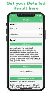 Combination Calculator screenshot 2