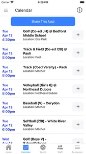 Mitchell CS Athletics screenshot 2