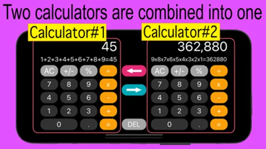 Twin-Calc screenshot 1