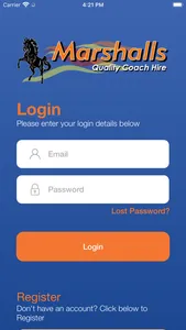 Marshalls Coaches – Parent App screenshot 1