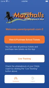 Marshalls Coaches – Parent App screenshot 2