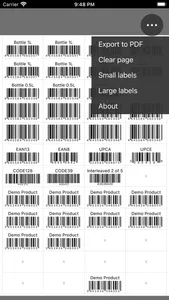 Barcode Sheet screenshot 1