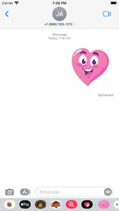 Cute Heart Stickers screenshot 2