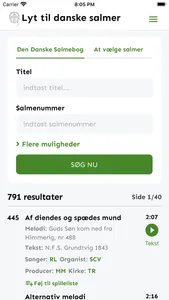 Lyt til danske salmer screenshot 1