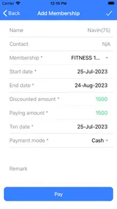 FitGymSoftware - Staff App screenshot 1