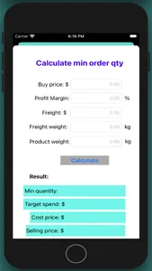 Find Minimum Order Quantity screenshot 2