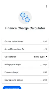 Finance Charge Calculator screenshot 0