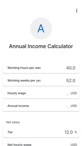 Annual Income Calculator screenshot 0