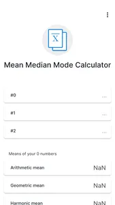 Mean Median Mode Calculator screenshot 0