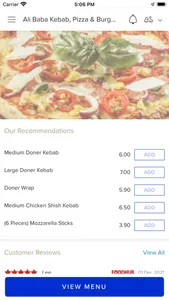 Ali Baba Kebab Pizza & Burgers screenshot 1