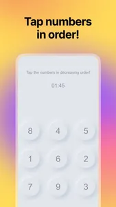 Tap Numbers Speed Test screenshot 0