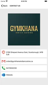 GymKhana Indian Cuisine screenshot 1