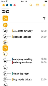 Linear Calendar screenshot 0