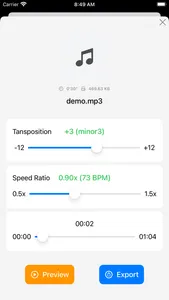 Music Transpose - Key Changer screenshot 0