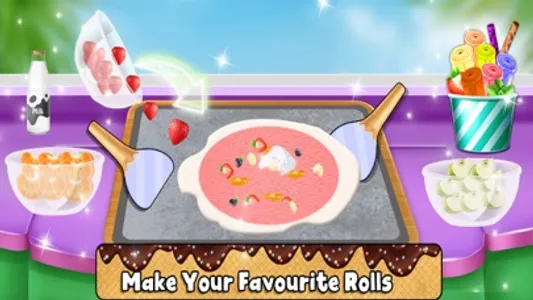 Colorful Ice Cream Roll screenshot 0