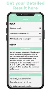 Arithmetic Sequence Calculator screenshot 2