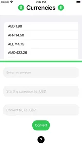 iConvert Currency screenshot 0