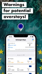 Schengen Days Calculator screenshot 2