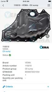 VEMA Catalogue screenshot 6