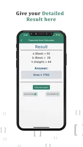 Trapezoid Calculator Find Area screenshot 2