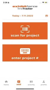 TimeTracker by ExhibitForce screenshot 1
