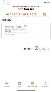 TimeTracker by ExhibitForce screenshot 4